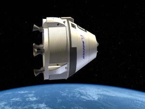 CST-100 на околоземной орбите (в представлении художника)