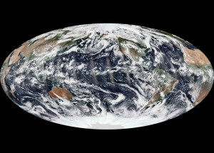 Комбинированный снимок спутника NASA Suomi NPP