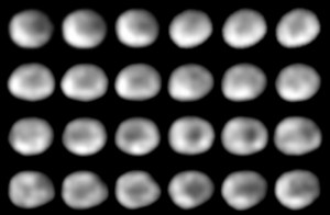 Серия снимков астероида Vesta