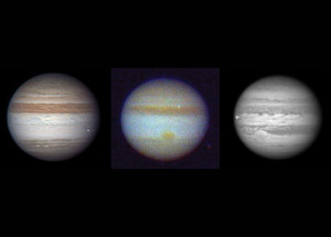 Снимки столкновения Юпитера с болидами