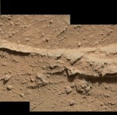 Снимок марсианской поверхности сделанный камерой MAHLI марсохода Curiosity