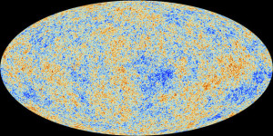 Снимок радиационного фона, сделанный Planck space telescope