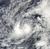 Снимок тропического шторма «Humberto»