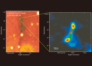 Инфракрасное тёмное облако G34.43+00.24 MM3