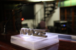 Модель акронима названия проекта, выполненная 3D-принтером