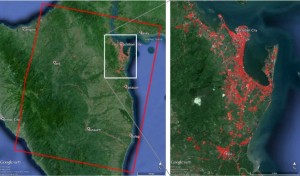 Карта повреждений городка Таклобан