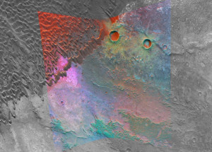 Спектроскопический снимок марсианской поверхности