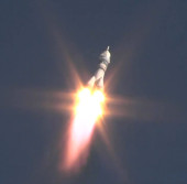 Запуск «Soyuz» с членами МКС-36 на борту
