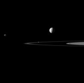 лунный квинтет спутников Сатурна
