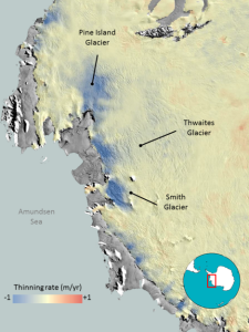 Данные спутника ESA «CryoSat» подтвердили ускорение темпов потери льда Западной Антарктиды