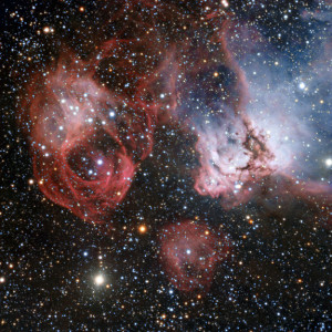 Туманность NGC 2035 «глазами» телескопа в Чили