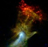 Первый снимок NuSTAR – ветровая туманность пульсара «Рука Бога»
