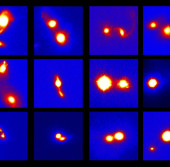 Снимки сливающихся галактик