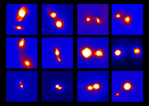 Снимки сливающихся галактик