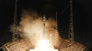 Запуск ракета-носителя «Союз» с телескопом «Gaia» на борту