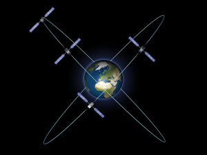 Первое мини-созвездие спутников «Galileo» в представлении художника