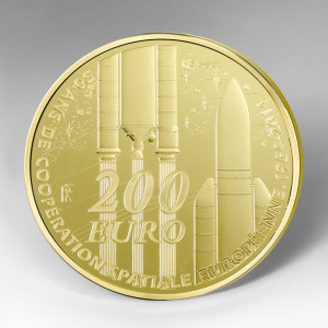Реверс коллекционной монеты номиналом 200 €