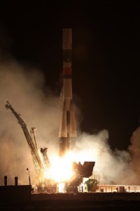 Старт ракета-носителя «Soyuz» с «Progress 54» на борту с «Гагаринского старта» 5 февраля 2014 года