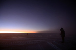 Закат в Антарктиде