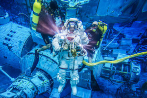Т. Песке во время тренировок в подводном научно-тренировочном центре «Аквариус»