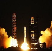Запуск ракета-носителя ««Proton-M» с космодрома Байконур