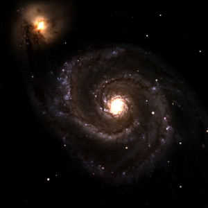 Галактика Водоворот (снимок Discovery Channel Telescope, сделанный в апреле-мае 2012 года)