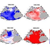 Изменения океанических температур с периодичностью в 20 лет