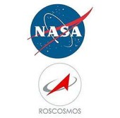 Логотипы NASA и Роскосмоса
