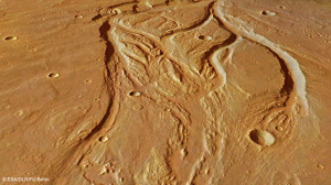 Моделируемый вид Osuga Valles
