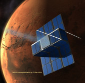 Один из космических аппаратов, который планируется запустить в рамках проекта Time Capsule to Mars» (в представлении художника)