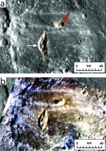 Пирокластические «вентиля» кратера Kipling на Меркурии