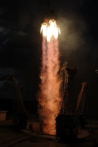 Запуск ракета-носителя «Союз»