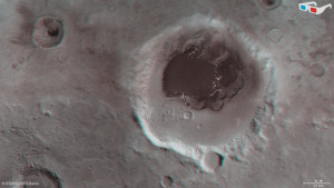 3D- карта кратера Rabe