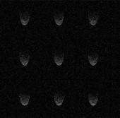 Серия снимков астероида 2006 SX 217, сделанных во время его сближения с Землёй 23 апреля 2014 года
