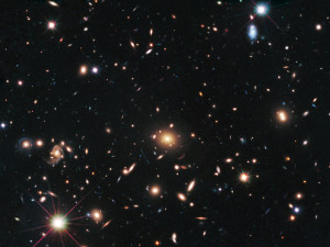 Снимок одной из исследуемых сверхновых (нижний левый угол узображения)