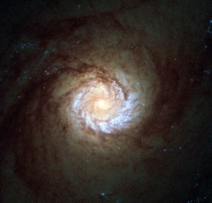 Снимок спиральной галактики Messier 61