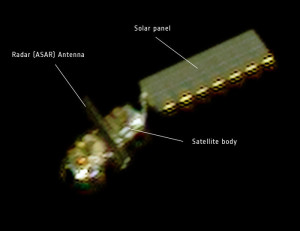 Снимок спутника ESA «Envisat», сделанный из космоса