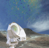 Телескоп HuanTran Telescope в Чили, используемый для измерения поляризации реликтового излучения