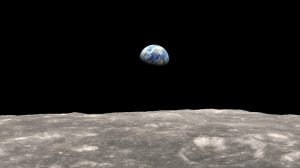 Вид с Луны на Землю