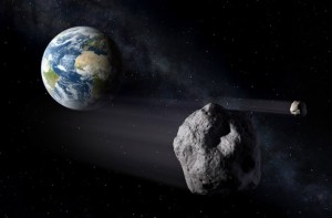 Околоземной астероид в представлении художника