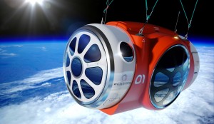 Пассажирская капсула, которую будет переносить воздушный шар во время полётов в стратосферу (в представлении художника)