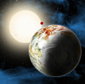 Система Kepler-10 в представлении художника