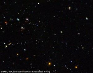 Участок космического пространства с активными галактиками
