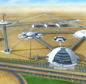 3D модель космодрома в Абу-Даби