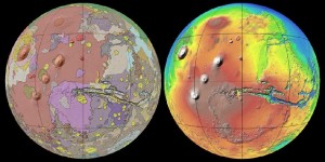 Геологическая карта марсианской поверхности