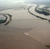 Разлив реки Миссури в июле 201 года