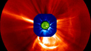 Выброс корональной массы на Солнце 22 июля 2014 года (снимок космического аппарата «STEREO»)