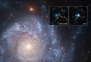 Снимок сверхновой SN 2012Z в галактике NGC 1309