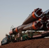Доставка ракеты «Союз»