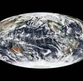 Комбинированный снимок спутника NASA Suomi NPP